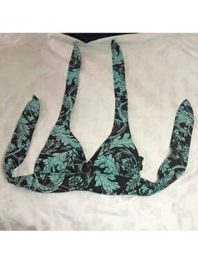 Bikini Bay Size 8 Brown/Teal/Gold Bikini Top